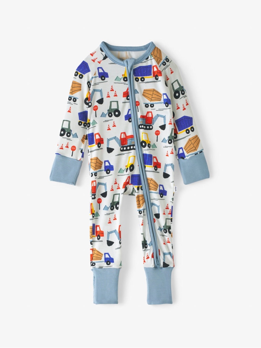 Little Sleepies Pajamas Construction Zippy One-Piece Footed Romper 3T 🚚